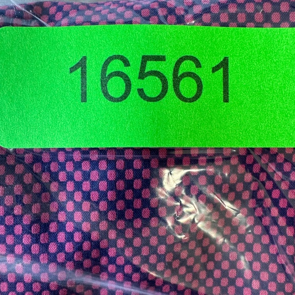 John Lennon Mens Geometric Casual Dress Shirt Fuchsia‎ Small Flip Cuffs Preppy - Picture 16 of 16